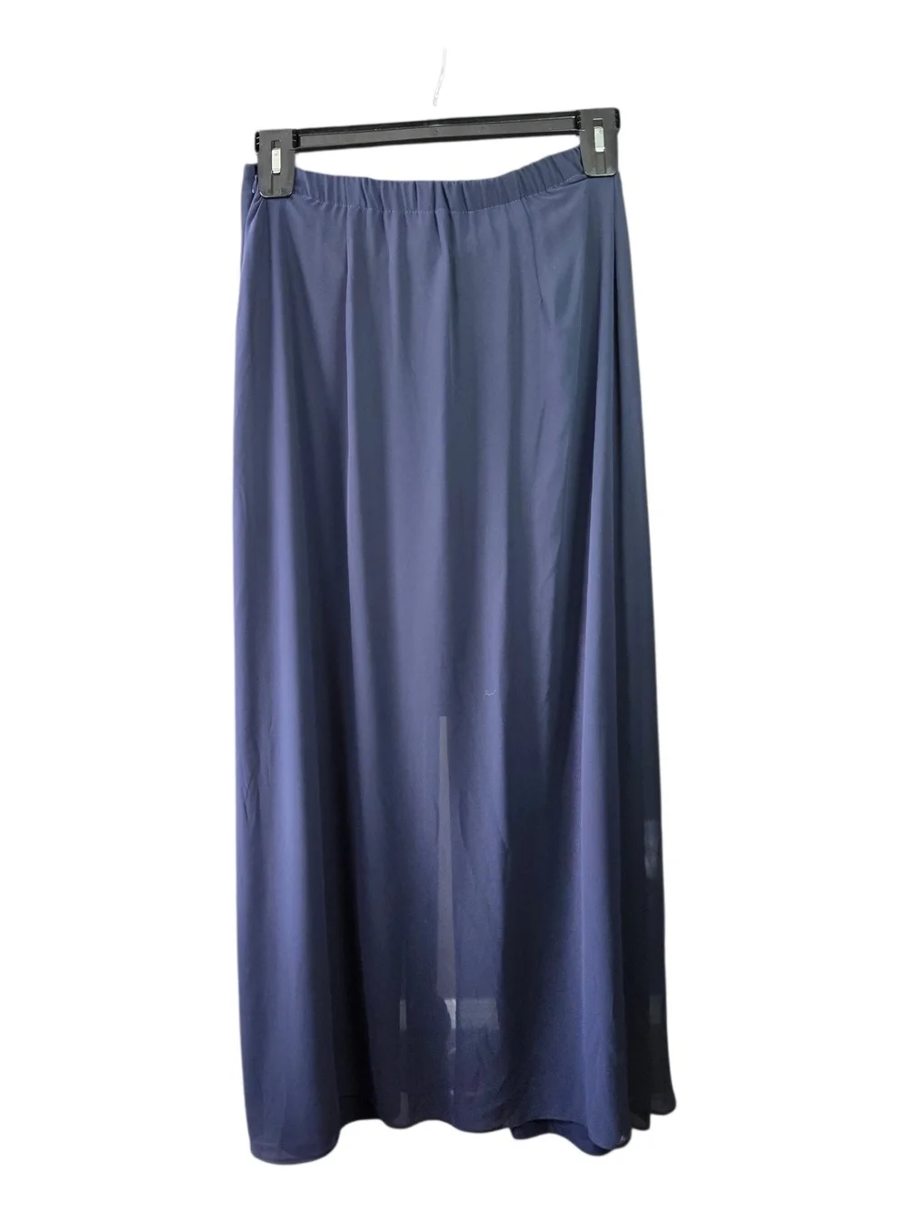 Joseph Ribkoff Navy Wide-Leg Pants with Sheer Overlay Size 4 - Picture 3 of 6
